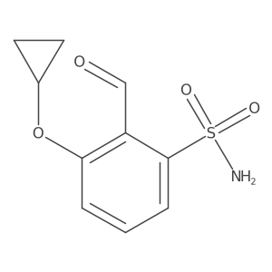 3-Cyclopropoxy-2-formylbenzenesulfonamide结构式