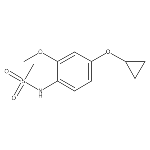 N-(4-Cyclopropoxy-2-methoxyphenyl)methanesulfonamide结构式