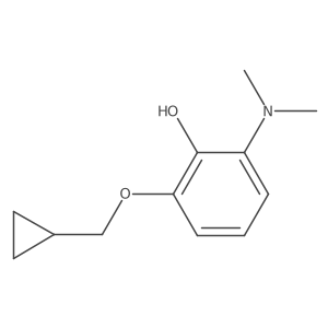 2-(Cyclopropylmethoxy)-6-(dimethylamino)phenol Structure