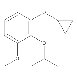 1-Cyclopropoxy-2-isopropoxy-3-methoxybenzene结构式