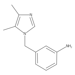 3-[(4,5-dimethyl-1H-imidazol-1-yl)methyl]aniline结构式