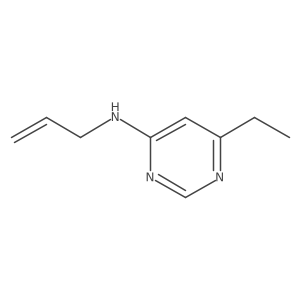 6-ethyl-N-(prop-2-en-1-yl)pyrimidin-4-amine结构式