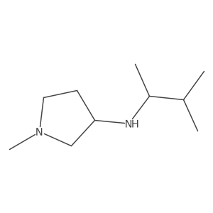 1-methyl-N-(3-methylbutan-2-yl)pyrrolidin-3-amine结构式