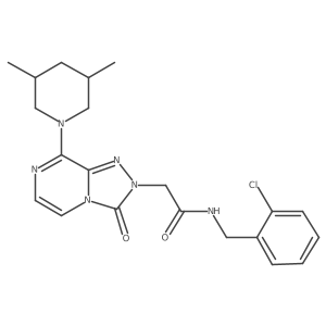 N-(2-chlorobenzyl)-2-(8-(3,5-dimethylpiperidin-1-yl)-3-oxo-[1,2,4]triazolo[4,3-a]pyrazin-2(3H)-yl)acetamide Structure