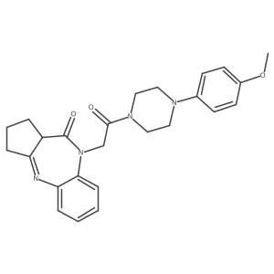9-{2-[4-(4-Methoxyphenyl)piperazin-1-yl]-2-oxoethyl}-2,9-diazatricyclo[8.4.0.0^{3,7}]tetradeca-1(10),2,11,13-tetraen-8-one Structure