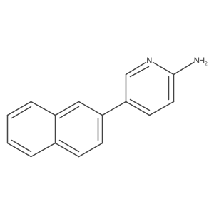 5-(Naphthalen-2-yl)pyridin-2-amine结构式