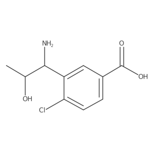 Benzoic acid, 3-[(1R,2S)-1-amino-2-hydroxypropyl]-4-chloro-结构式