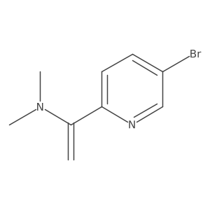 1-(5-bromopyridin-2-yl)-N,N-dimethylethenamine结构式