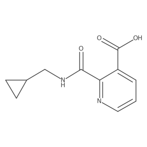2-[(Cyclopropylmethyl)carbamoyl]pyridine-3-carboxylic acid Structure