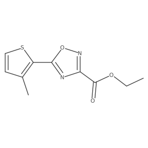 Ethyl 5-(3-methylthiophen-2-yl)-1,2,4-oxadiazole-3-carboxylate Structure