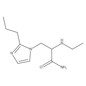 2-(ethylamino)-3-(2-propyl-1H-imidazol-1-yl)propanamide Structure