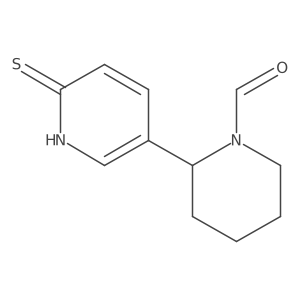 2-(6-Thioxo-1,6-dihydropyridin-3-yl)piperidine-1-carbaldehyde结构式
