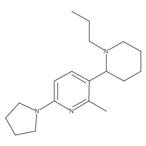 2-methyl-3-(1-propyl-2-piperidyl)-6-pyrrolidin-1-yl-pyridine Structure
