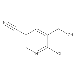 6-Chloro-5-(hydroxymethyl)pyridine-3-carbonitrile Structure