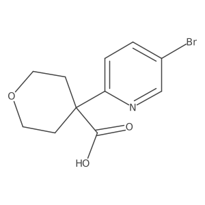 4-(5-Bromopyridin-2-yl)oxane-4-carboxylic acid Structure