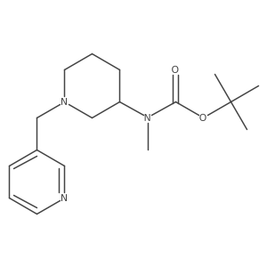 Tert-butyl methyl(1-(pyridin-3-ylmethyl)piperidin-3-yl)carbamate Structure