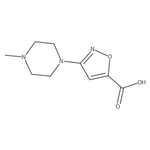 3-(4-Methylpiperazin-1-yl)-1,2-oxazole-5-carboxylic acid结构式