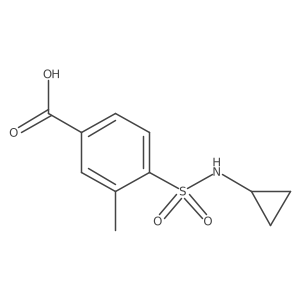 4-[(Cyclopropylamino)sulfonyl]-3-methylbenzoic acid Structure