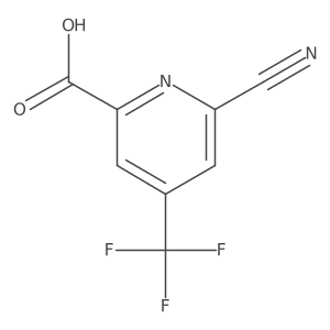 6-Cyano-4-(trifluoromethyl)picolinic acid Structure
