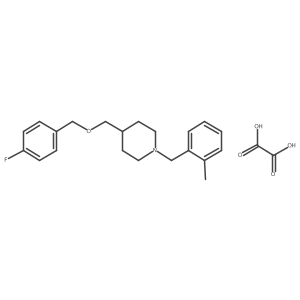 4-(((4-Fluorobenzyl)oxy)methyl)-1-(2-methylbenzyl)piperidine oxalate结构式