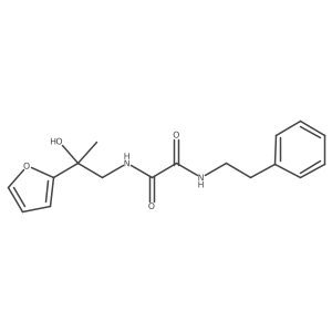 N1-(2-(furan-2-yl)-2-hydroxypropyl)-N2-phenethyloxalamide结构式