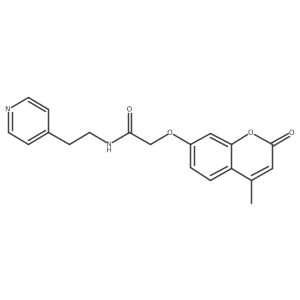 2-[(4-methyl-2-oxo-2H-chromen-7-yl)oxy]-N-[2-(pyridin-4-yl)ethyl]acetamide Structure