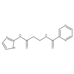 N-[3-(1H-imidazol-2-ylamino)-3-oxopropyl]pyrazine-2-carboxamide Structure