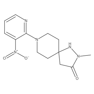 2-Methyl-8-(3-nitropyridin-2-yl)-1,2,8-triazaspiro[4.5]decan-3-one Structure