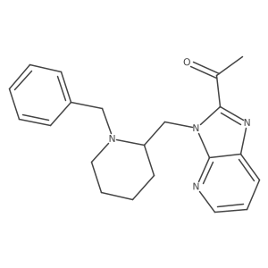 1-(3-((1-benzylpiperidin-2-yl)methyl)-3H-imidazo[4,5-b]pyridin-2-yl)ethanone Structure