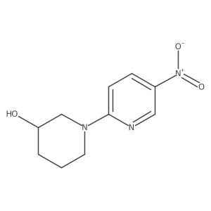 (S)-1-(5-nitropyridin-2-yl)piperidin-3-ol结构式