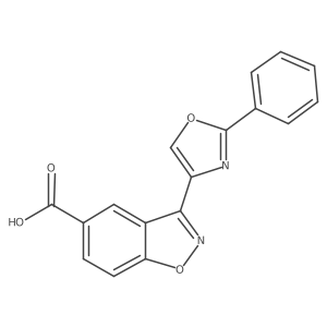 3-(2-Phenyloxazol-4-yl)benzo[d]isoxazole-5-carboxylic acid结构式