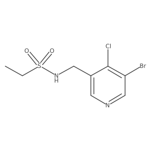 N-((5-Bromo-4-chloropyridin-3-yl)methyl)ethanesulfonamide Structure