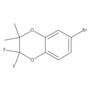 2,2-Difluoro-3,3-dimethyl-6-bromo-1,4-benzodioxane Structure