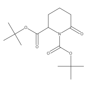 (2S)-6-Oxo-1,2-piperidinedicarboxylic Acid 1,2-Bis(1,1-dimethylethyl) Ester Structure