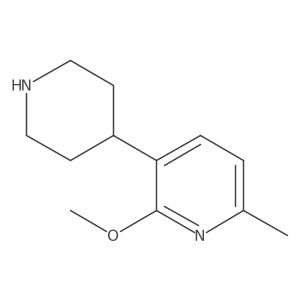 2-Methoxy-6-methyl-3-piperidin-4-ylpyridine结构式