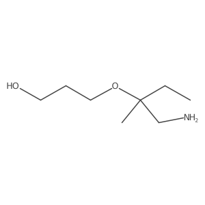 3-[(1-Amino-2-methylbutan-2-yl)oxy]propan-1-ol结构式