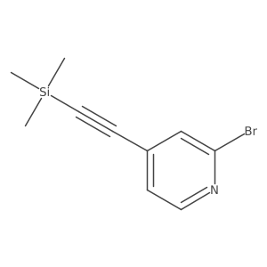 2-Bromo-4-((trimethylsilyl)ethynyl)pyridine Structure