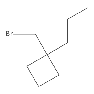 1-(Bromomethyl)-1-propylcyclobutane Structure