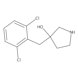 3-[(2,6-Dichlorophenyl)methyl]pyrrolidin-3-ol Structure