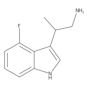 2-(4-fluoro-1H-indol-3-yl)propan-1-amine Structure