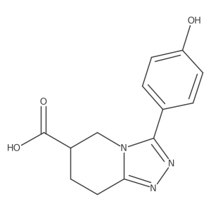 3-(4-hydroxyphenyl)-5H,6H,7H,8H-[1,2,4]triazolo[4,3-a]pyridine-6-carboxylic acid结构式