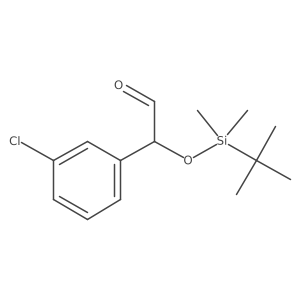 (R)-2-[(tert-Butyldimethylsilyl)oxy]-2-(3-chlorophenyl)acetaldehyde Structure