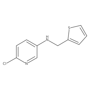 6-chloro-N-(thiophen-2-ylmethyl)pyridin-3-amine Structure