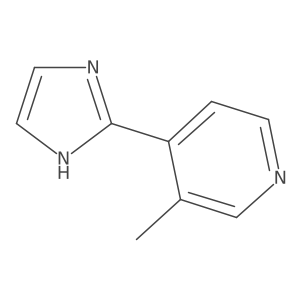 4-(1H-imidazol-2-yl)-3-methylpyridine结构式