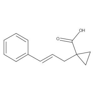 1-Cinnamylcyclopropane-1-carboxylic acid Structure