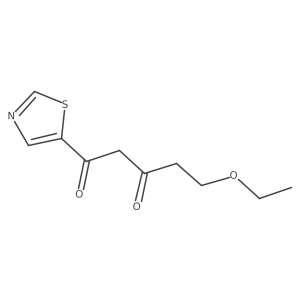 5-Ethoxy-1-(1,3-thiazol-5-yl)pentane-1,3-dione Structure
