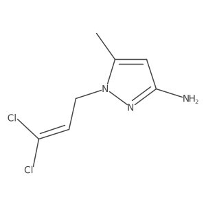 1-(3,3-dichloroprop-2-en-1-yl)-5-methyl-1H-pyrazol-3-amine Structure