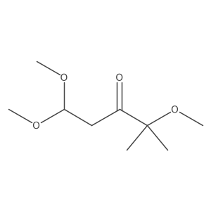 1,1,4-Trimethoxy-4-methylpentan-3-one结构式