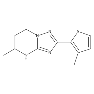 5-methyl-2-(3-methylthiophen-2-yl)-4H,5H,6H,7H-[1,2,4]triazolo[1,5-a]pyrimidine Structure