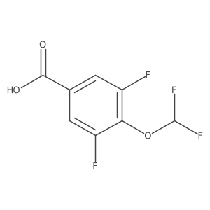 3,5-Difluoro-4-(difluoromethoxy)benzoic acid结构式